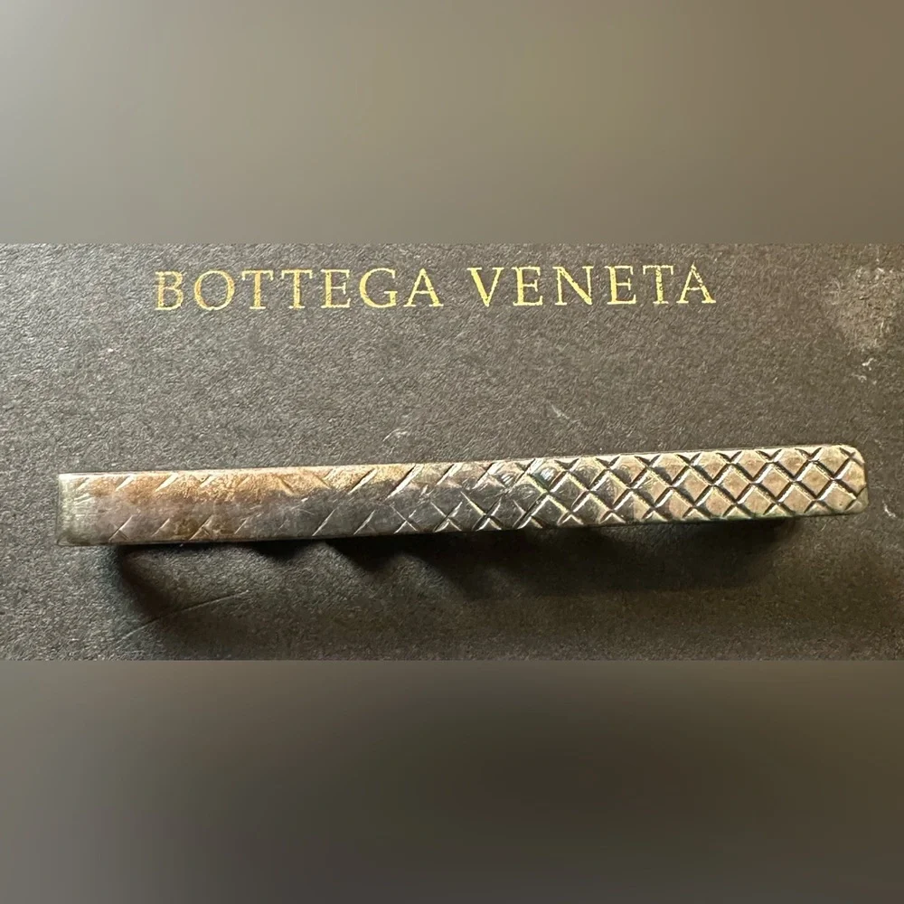 Bottega Veneta Silver Tie Clip